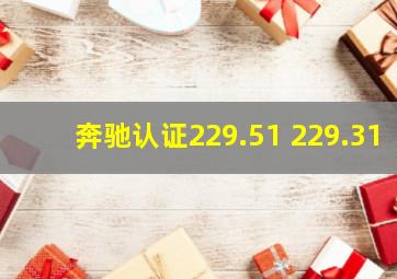 奔驰认证229.51 229.31